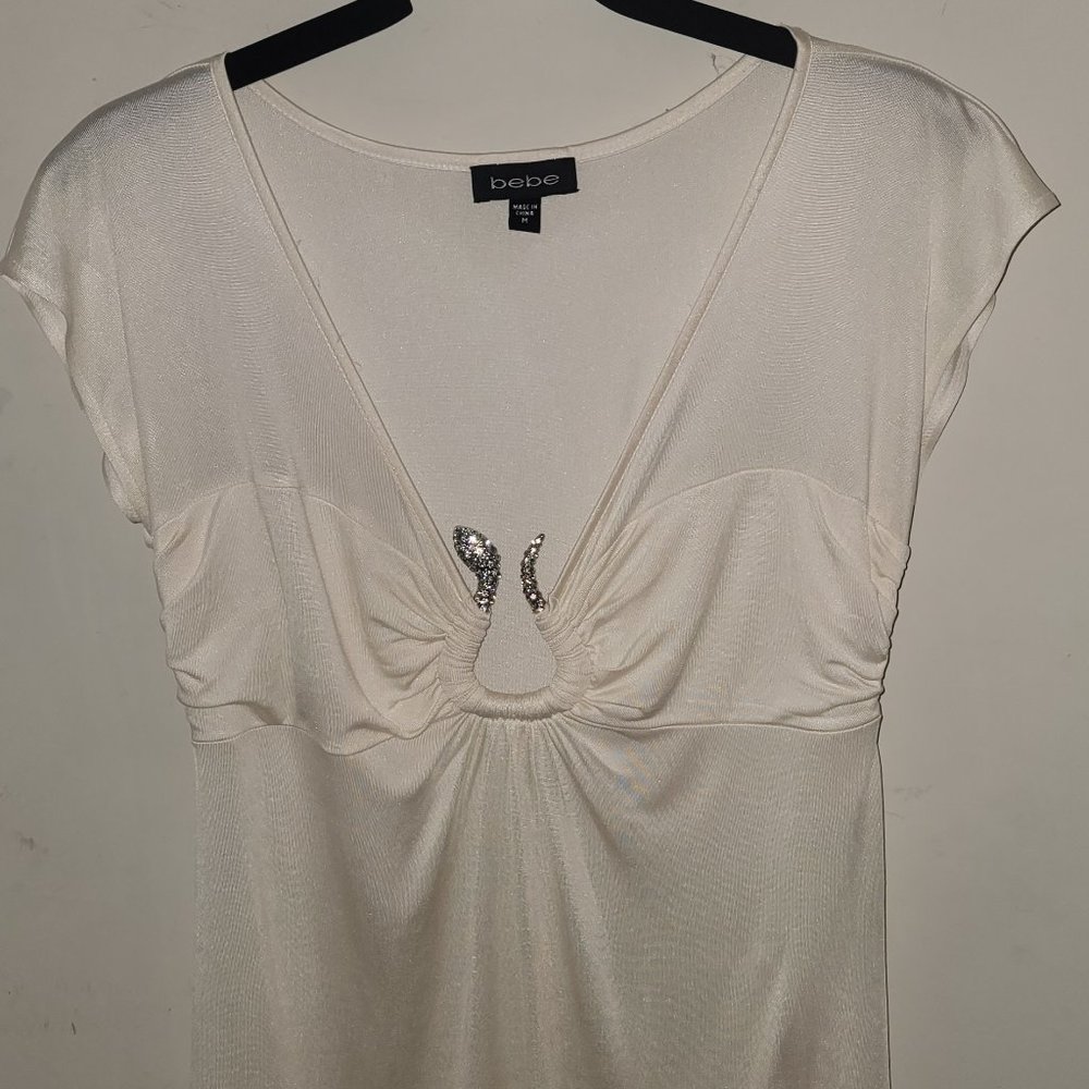 BEBE ring detail top